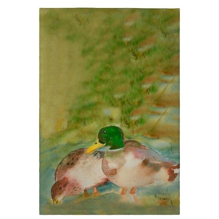 Betsy Drake Betsy Drake GT242 Mallard Ducks Guest Towel - 20 x 20 in. GT242